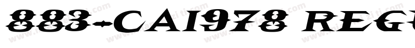 883-CAI978 Regular字体转换